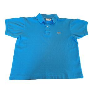 Lacoste L1212 PETIT PIQUÉ COTTON POLO Classic Fit Mens Blue Shirt L XL Not Worn